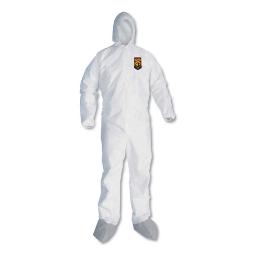 A45 Liquid/Particle Protection Surface Prep/Paint Coveralls, X-Large, White, 25/Carton-(KCC48974)