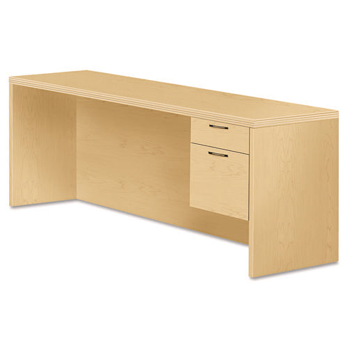 Valido Series Right Pedestal Credenza, 72w x 24d x 29.5h, Natural Maple-(HON11545RAFDD)