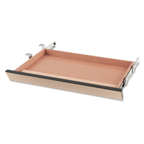 Laminate Angled Center Drawer, 26w x 15.38d x 2.5h, Natural Maple-(HON1526D)
