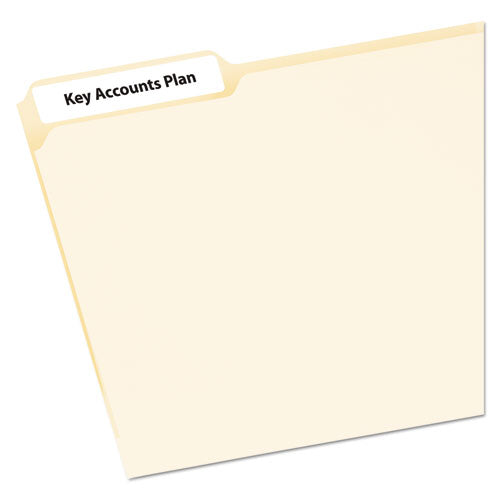 Mini-Sheets Permanent File Folder Labels, 0.66 x 3.44, White, 12/Sheet, 25 Sheets/Pack-(AVE2181)