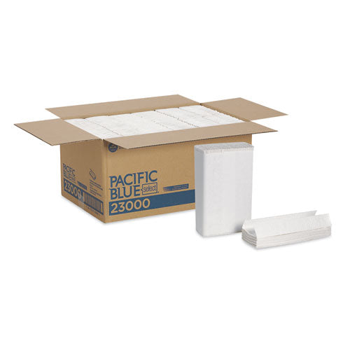 Pacific Blue Select C-Fold Paper Towels, 2-Ply, 10.1 x 12.7, White, 120/Pack, 12 Packs/Carton-(GPC23000)
