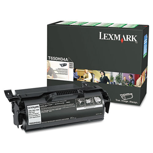 T650H04A Return Program High-Yield Toner, 25,000 Page-Yield, Black-(LEXT650H04A)
