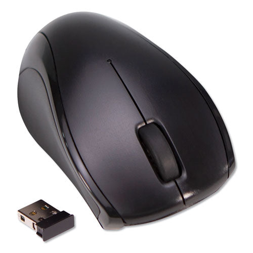 Compact Mouse, 2.4 GHz Frequency/26 ft Wireless Range, Left/Right Hand Use, Black-(IVR62210)