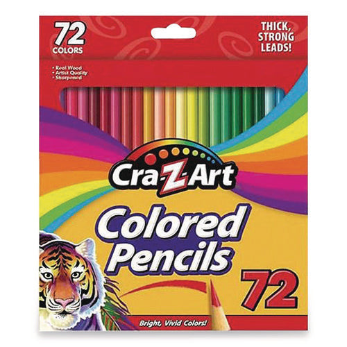 Colored Pencils, 72 Assorted Lead/Barrel Colors, 72/Box-(CZA1040224)