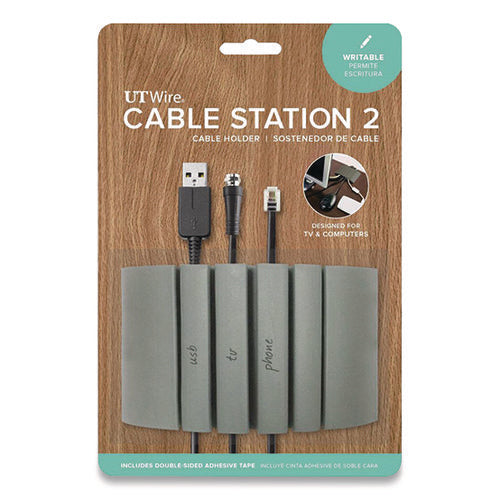 Cable Station 2, 4.75" x 2.75" Gray-(RBOUTWCS04GY)