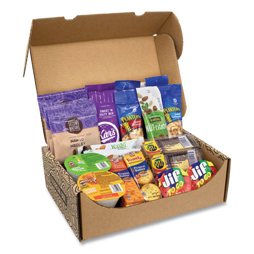 On The Go Snack Box, 27 Assorted Snacks, Ships in 1-3 Business Days-(GRR700S0009)