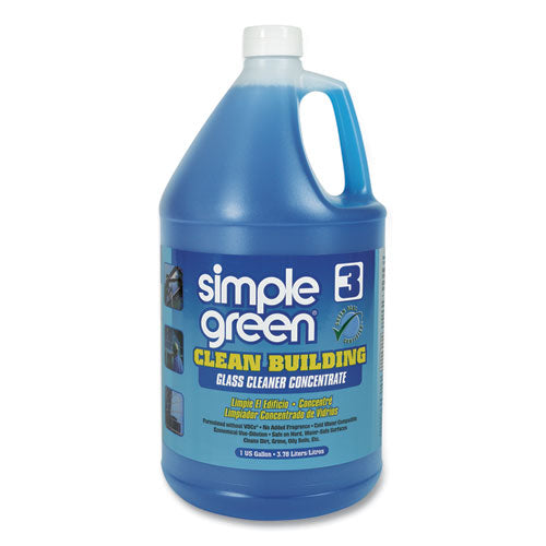 Clean Building Glass Cleaner Concentrate, Unscented, 1gal Bottle-(SMP11301)