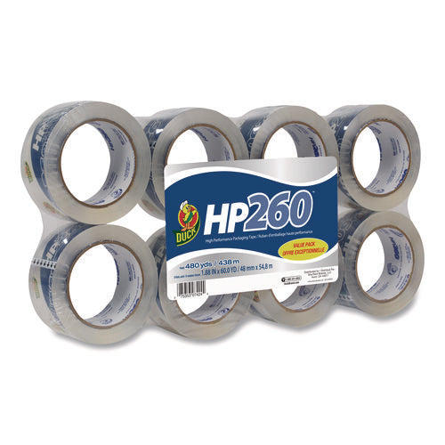 HP260 Packaging Tape, 3" Core, 1.88" x 60 yds, Clear, 8/Pack-(DUC0007424)