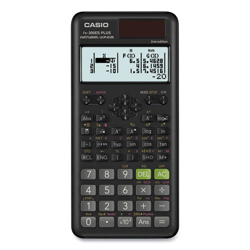 FX-300ES Plus 2nd Edition Scientific Calculator, 16-Digit LCD, Black-(CSOFX300ESPLS2)