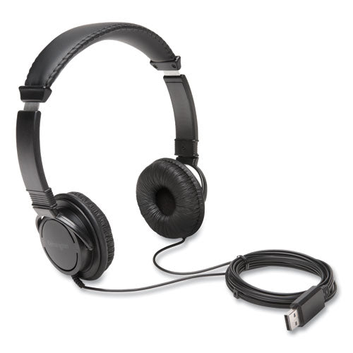 Hi-Fi Headphones, 6 ft Cord, Black-(KMWK97600WW)