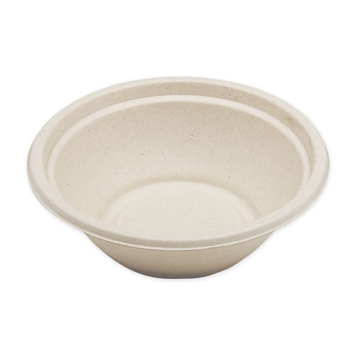 Fiber Bowls, 24 oz, 7.4" Diameter x 2.3"h, Natural, 500/Carton-(WORBOSCU24)