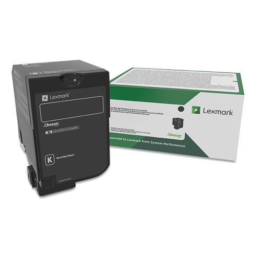 74C00KG Return Program Toner, 3,000 Page-Yield, Black-(LEX74C00KG)
