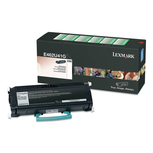 E462U41G Return Program Extra High-Yield Toner, 18,000 Page-Yield, Black-(LEXE462U41G)