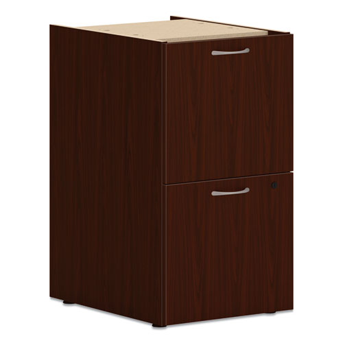Mod Support Pedestal, Left or Right, 2 Legal/Letter-Size File Drawers, Traditional Mahogany, 15" x 20" x 28"-(HONPLPSFFLT1)