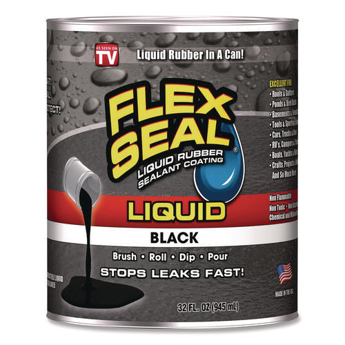Liquid Rubber, 32 oz Can, Black-(FSGLFSBLKR32)