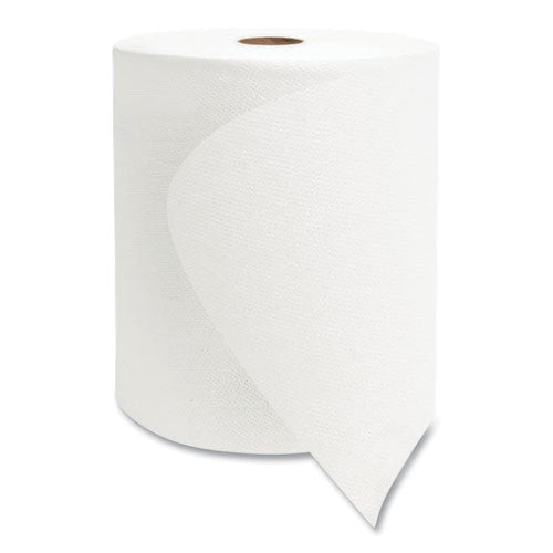 Valay Universal TAD Roll Towels, 1-Ply, 8" x 600 ft, White, 6 Rolls/Carton-(MORVT9158)