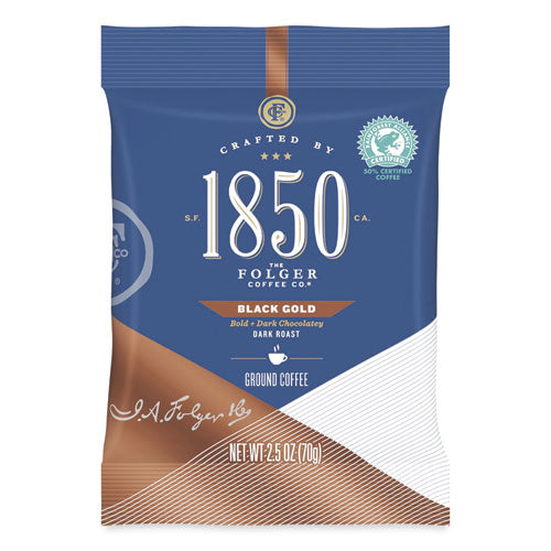 Coffee Fraction Packs, Black Gold, Dark Roast, 2.5 oz Pack, 24 Packs/Carton-(FOL21512)