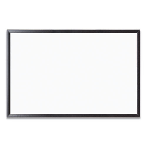 Magnetic Dry Erase Board with Wood Frame, 36 x 24, White Surface, Black Wood Frame-(UBR311U0001)