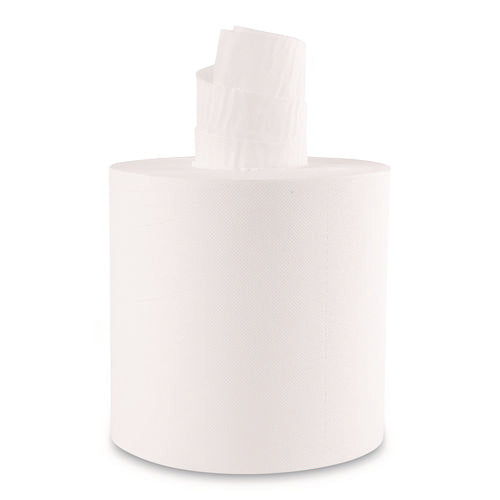 Center-Pull Roll Towels, 2-Ply, 7.6 x 8.9, White, 600/Roll, 6/Carton-(BWK410321)