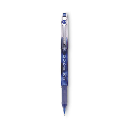 Precise P-700 Gel Pen, Stick, Fine 0.7 mm, Blue Ink, Blue Barrel, Dozen-(PIL38611)