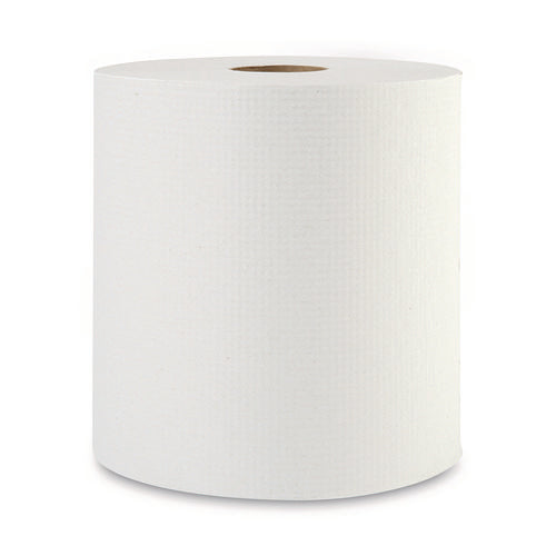 Hardwound Paper Towels, 1-Ply, 8" x 800 ft, White, 6 Rolls/Carton-(BWK6254B)