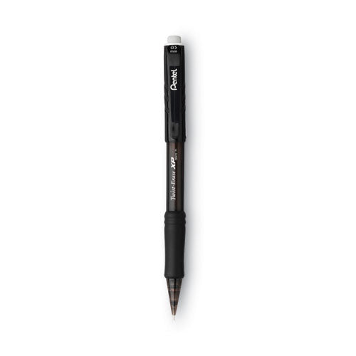Twist-Erase EXPRESS Mechanical Pencil, 0.5 mm, HB (#2.5), Black Lead, Black Barrel, Dozen-(PENQE415A)