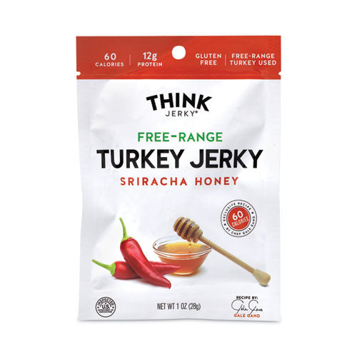 Sriracha Honey Turkey Jerky, 1 oz Pouch, 12/Pack, Ships in 1-3 Business Days-(GRR22000983)