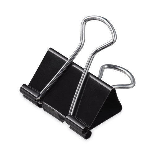 Binder Clips, Mini, Black/Silver, 12/Box-(UNV10199)