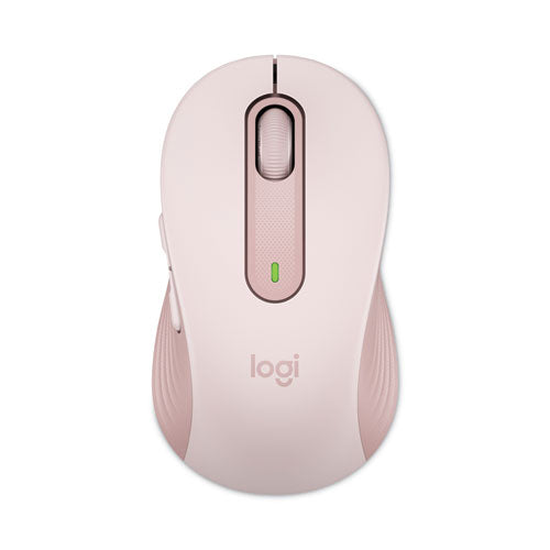 Signature M650 Wireless Mouse, Medium, 2.4 GHz Frequency, 33 ft Wireless Range, Right Hand Use, Rose-(LOG910006251)