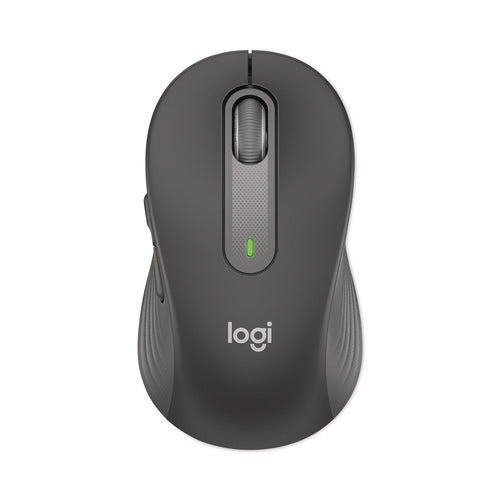 Signature M650 Wireless Mouse, Medium, 2.4 GHz Frequency, 33 ft Wireless Range, Right Hand Use, Graphite-(LOG910006250)