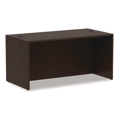 Alera Valencia Series Straight Front Desk Shell, 59.13" x 29.5" x 29.63", Espresso-(ALEVA216030ES)