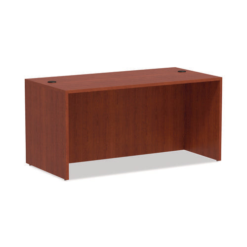 Alera Valencia Series Straight Front Desk Shell, 59.13" x 29.5" x 29.63", Medium Cherry-(ALEVA216030MC)