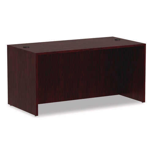Alera Valencia Series Straight Front Desk Shell, 59.13" x 29.5" x 29.63", Mahogany-(ALEVA216030MY)