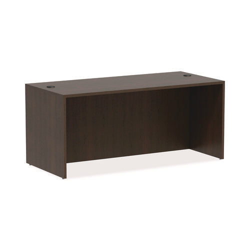 Alera Valencia Series Straight Front Desk Shell, 65" x 29.5" x 29.63", Espresso-(ALEVA216630ES)