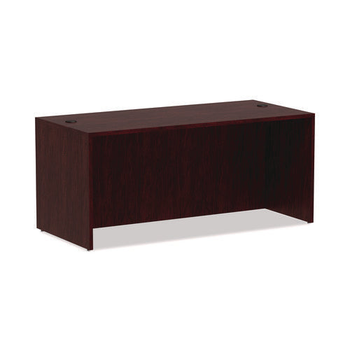Alera Valencia Series Straight Front Desk Shell, 65" x 29.5" x 29.63", Mahogany-(ALEVA216630MY)