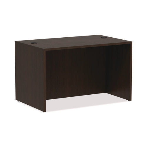 Alera Valencia Series Straight Front Desk Shell, 47.25" x 29.5" x 29.63", Espresso-(ALEVA214830ES)