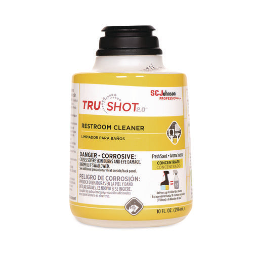 TruShot 2.0 Restroom Cleaner, Clean Fresh Scent, 10 oz Cartridge, 4/Carton-(SJN315384)