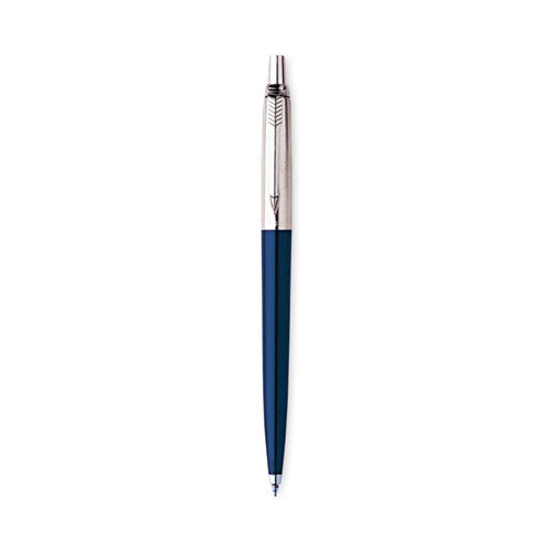 Jotter Ballpoint Pen, Retractable, Medium 1 mm, Blue Ink, Royal Blue/Chrome Barrel-(PAR1953186)
