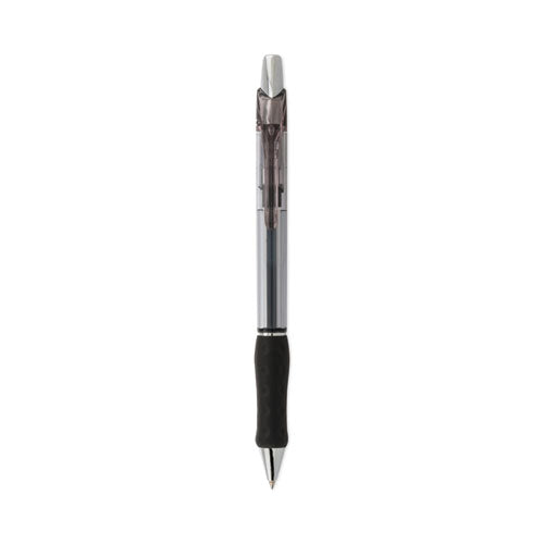R.S.V.P. Super RT Ballpoint Pen, Retractable, Medium 0.7 mm, Black Ink, Black Barrel, Dozen-(PENBX477A)