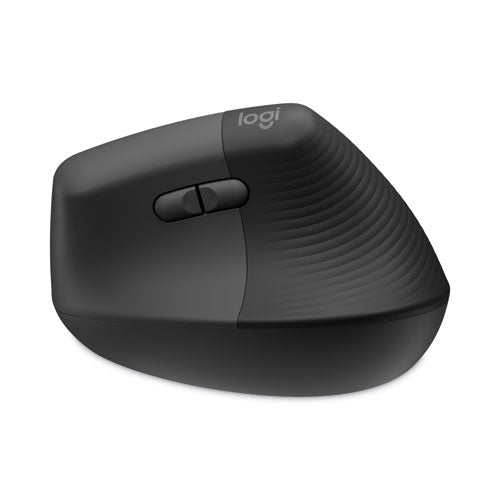 Lift Vertical Ergonomic Mouse, 2.4 GHz Frequency/32 ft Wireless Range, Right Hand Use, Graphite-(LOG910006466)