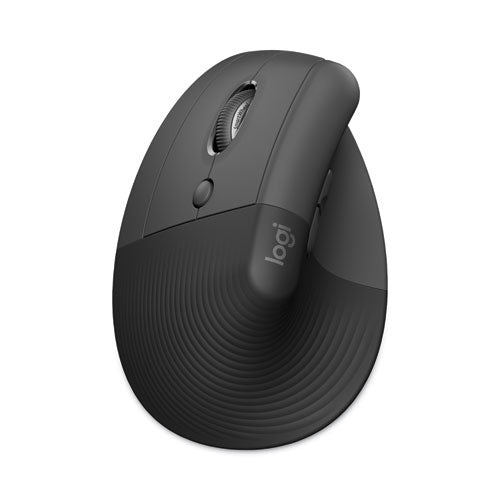 Lift Vertical Ergonomic Mouse, 2.4 GHz Frequency/32 ft Wireless Range, Left Hand Use, Graphite-(LOG910006467)