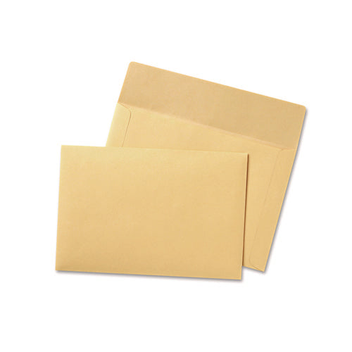 Filing Envelopes, Letter Size, Cameo Buff, 100/Box-(QUA89604)