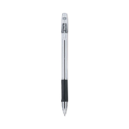 EasyTouch Ballpoint Pen, Stick, Fine 0.7 mm, Black Ink, Clear Barrel, Dozen-(PIL32001)