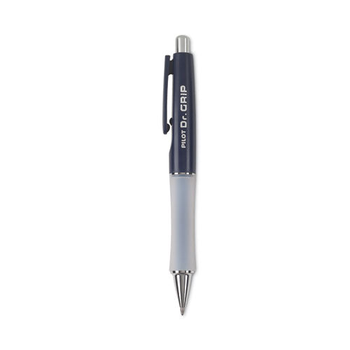 Dr. Grip Ballpoint Pen, Retractable, Medium 1 mm, Blue Ink, Navy Barrel-(PIL36101)
