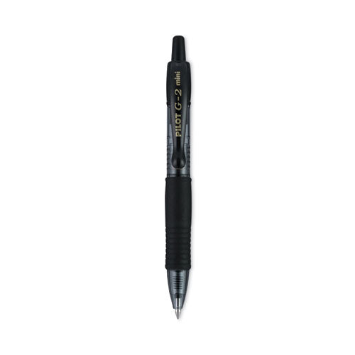 G2 Mini Gel Pen, Retractable, Fine 0.7 mm, Black Ink, Black Barrel, 4/Pack-(PIL31734)