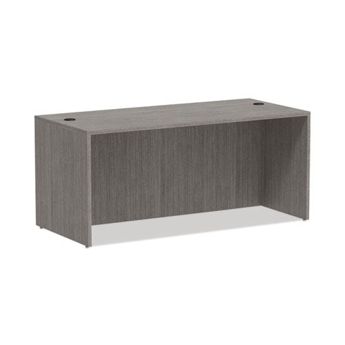 Alera Valencia Series Straight Front Desk Shell, 65" x 29.5" x 29.63", Gray-(ALEVA216630GY)