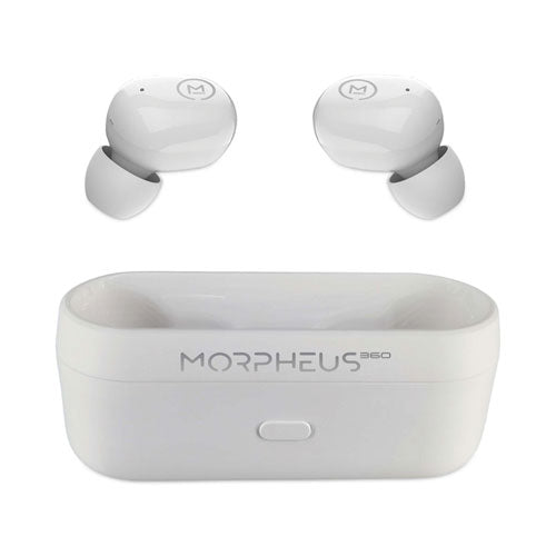 Spire True Wireless Earbuds Bluetooth In-Ear Headphones with Microphone, Pearl White-(MHSTW1500W)