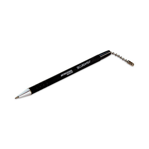 Replacement Antimicrobial Counter Chain Pen, Medium, 1 mm, Black Ink, Black-(CNK555565)
