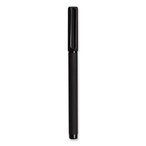 Catalina Porous Point Pen, Stick, Fine 0.7 mm, Black Ink, Black Barrel, 12/Pack-(UBR5007U0124)