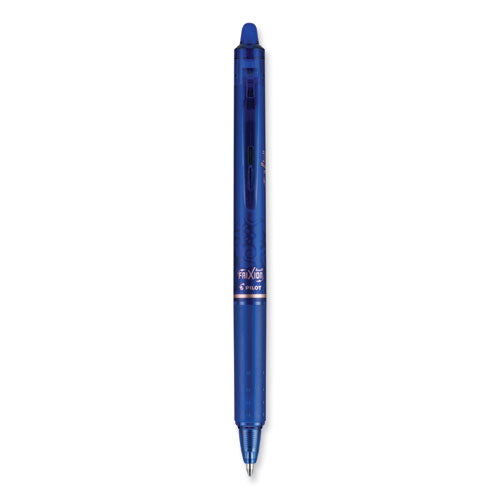 FriXion Clicker Erasable Gel Pen, Retractable, Bold 1 mm, Blue Ink, Blue Barrel, Dozen-(PIL11387)